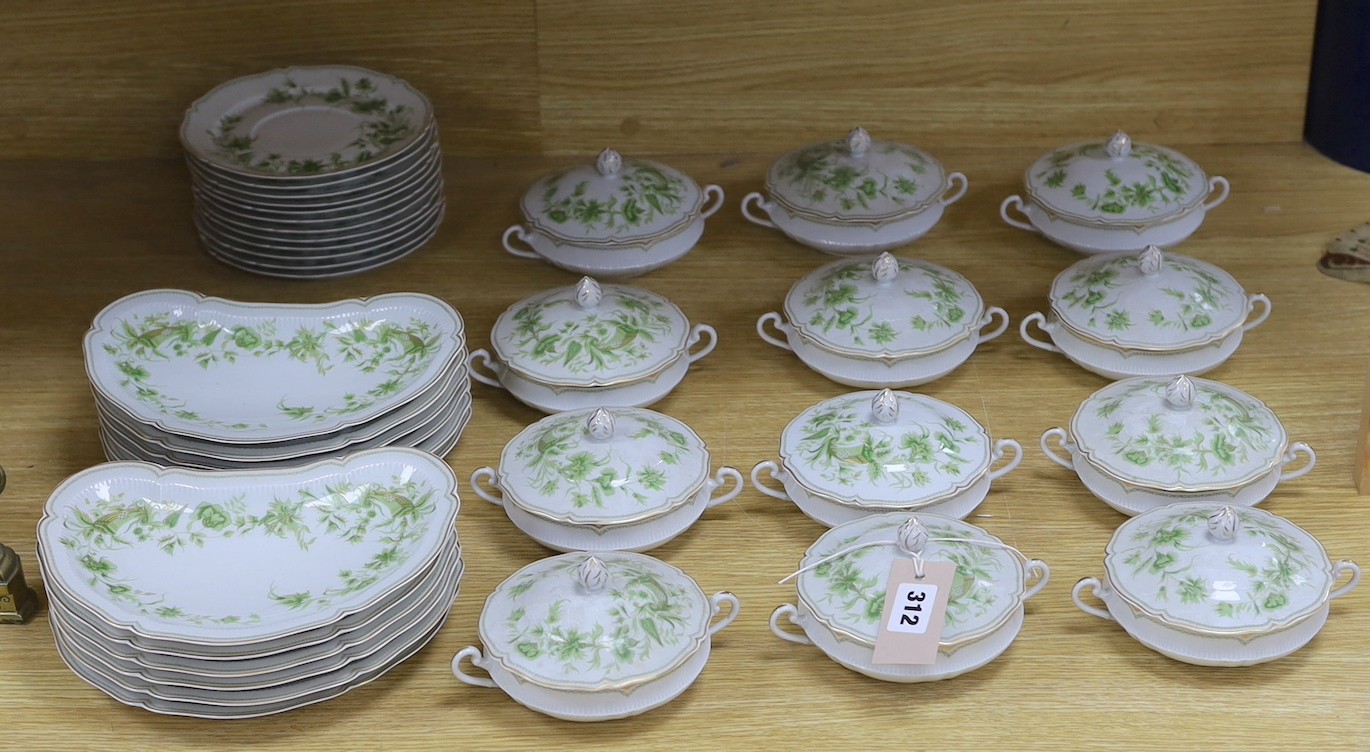 A Haviland Limoges 'A la Corne pattern' salad set